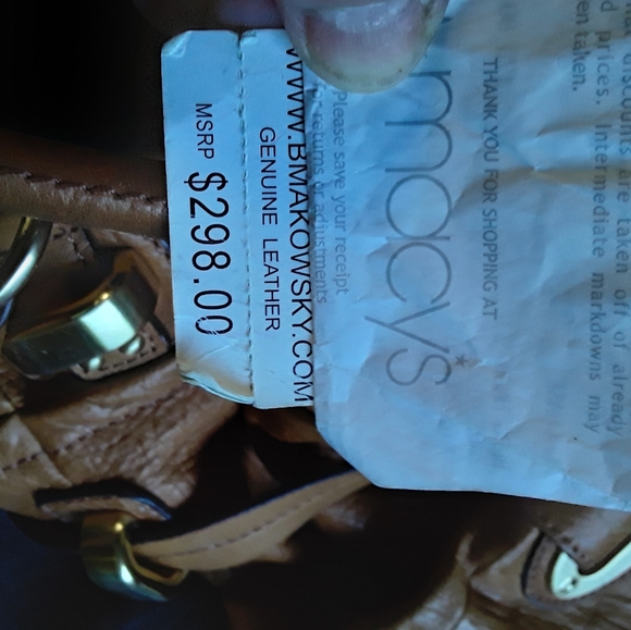 B Makowsky large leather bag/purse - Picture 2 of 12